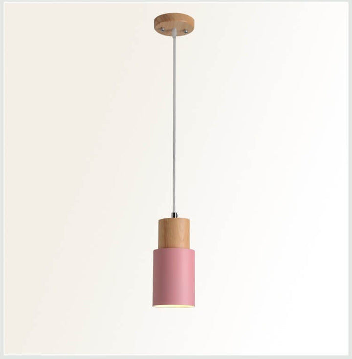 Lisslune | SinglePend - Nordic Macaron Cylinder Aluminium 1-flame LED pendant lamp