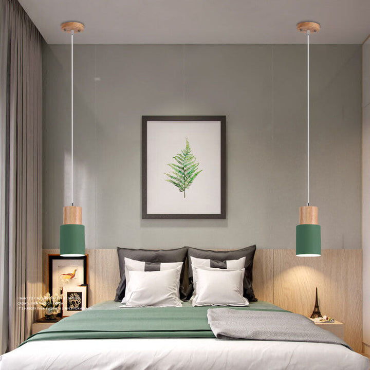 Lisslune | SinglePend - Nordic Macaron Cylinder Aluminium 1-flame LED pendant lamp