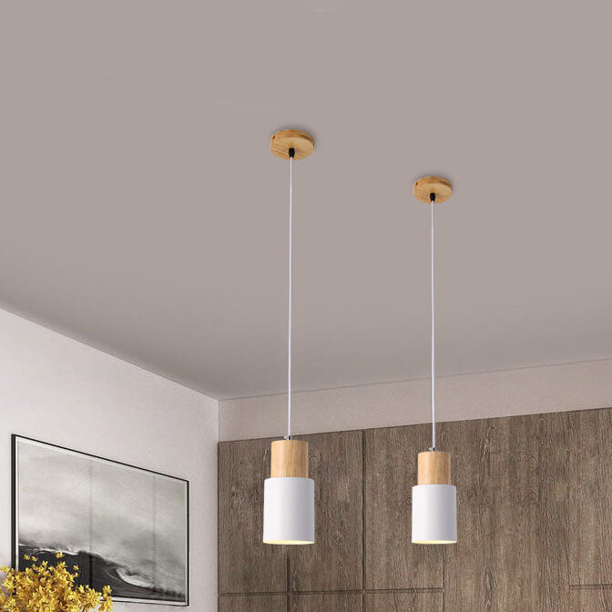 Lisslune | SinglePend - Nordic Macaron Cylinder Aluminium 1-flame LED pendant lamp