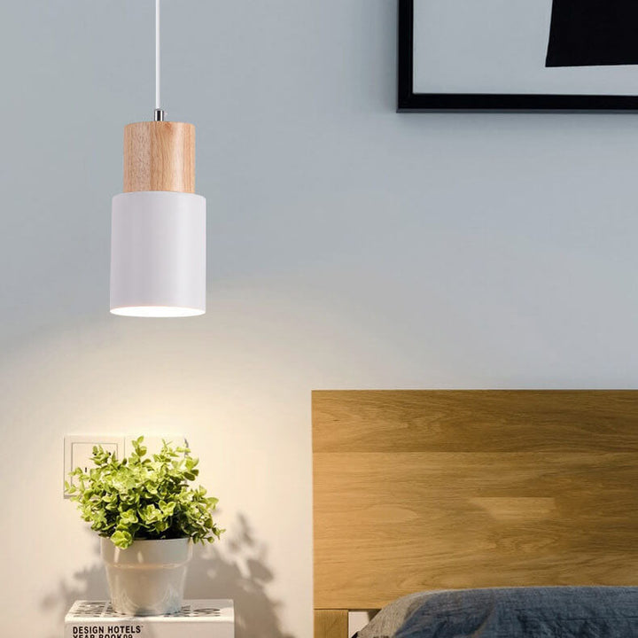 Lisslune | SinglePend - Nordic Macaron Cylinder Aluminium 1-flame LED pendant lamp