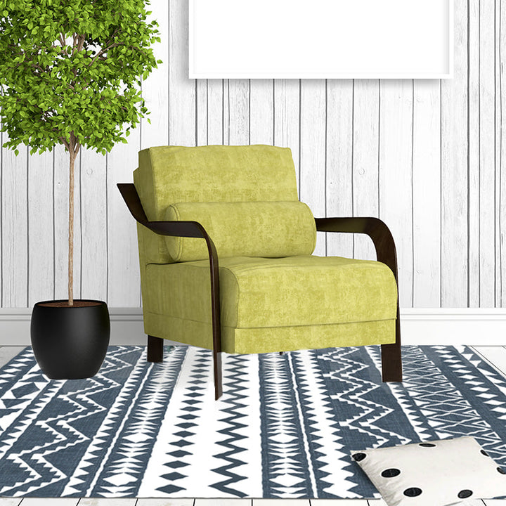 Lisslune | Navy Blue Rug Bohemian Tribal Geometric Rug Polyester Non-Slip Power Loom Living Room Rug