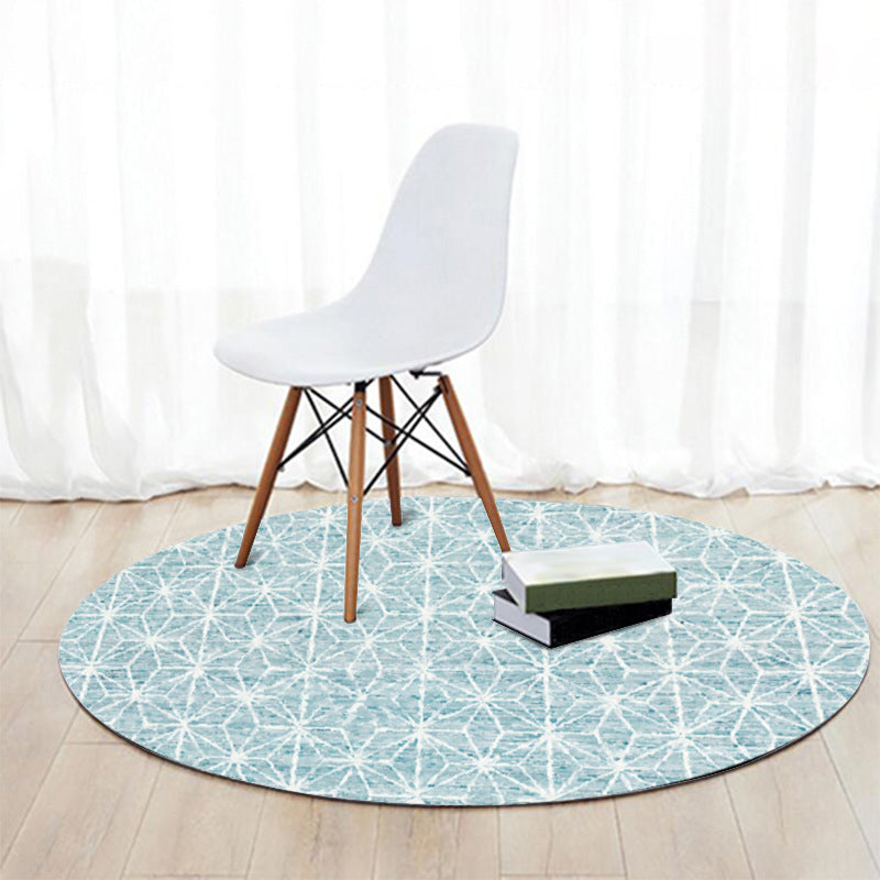 Lisslune | Cattle Rug Southwest Simple Geometric Grid Tribal Rug Polyester Non-slip Stain-resistant Area Rug