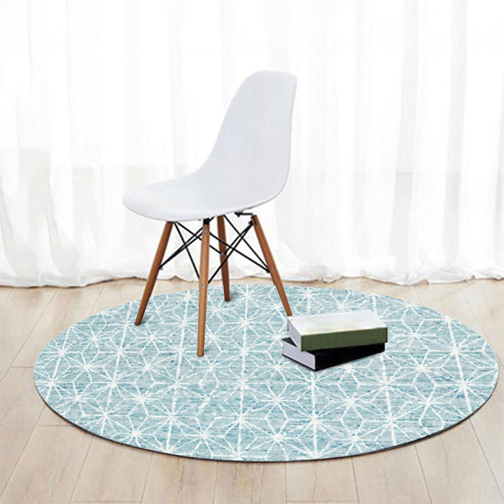 Lisslune | Cattle Rug Southwest Simple Geometric Grid Tribal Rug Polyester Non-slip Stain-resistant Area Rug