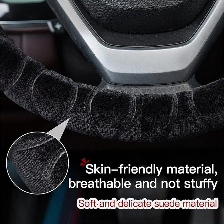 Lisslune | Soft Winter Warm Plush Steering Wheel Cover