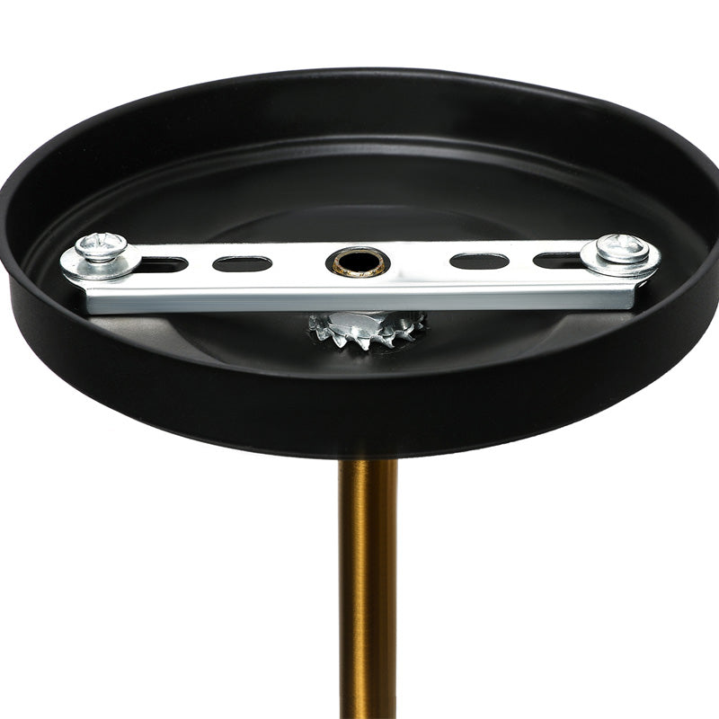Lisslune | 1 Light Wall Lamp Loft Style Dome/Drum Shade Metal Adjustable Wall Lamp in Black for Bedroom