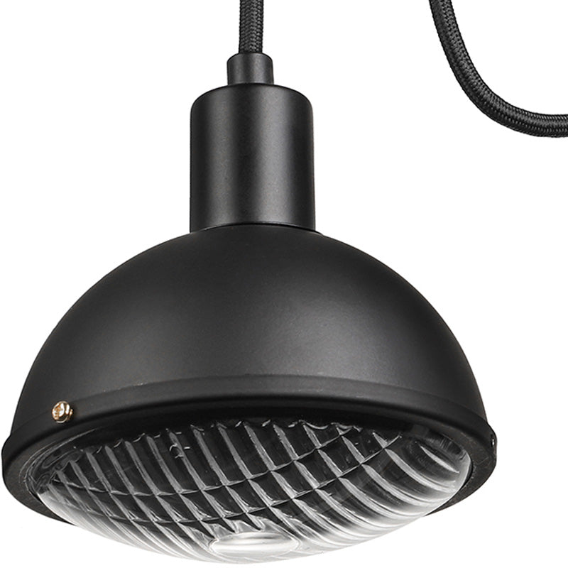 Lisslune | 1 Light Wall Lighting Farm Bowl Shade Metallic Wall Lamp in Black for Dining Room
