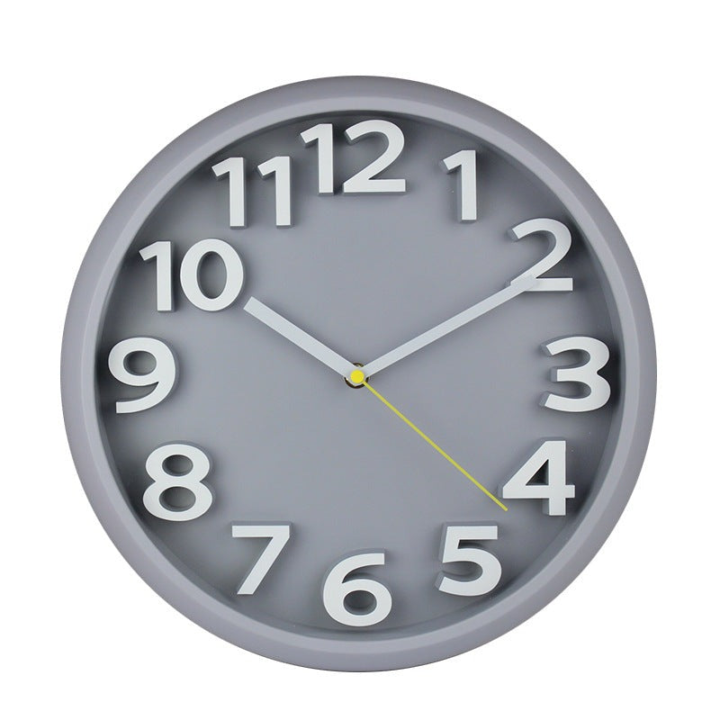 Lisslune | 3D Large Number Silent Wall Clocks 12.5 Inch Battery Operated