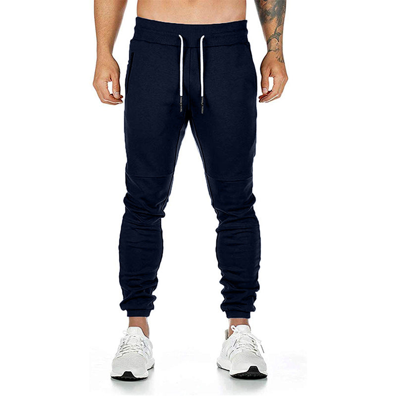 Men's sporty joggers with practical zip pockets and elastic waistband Lisslune