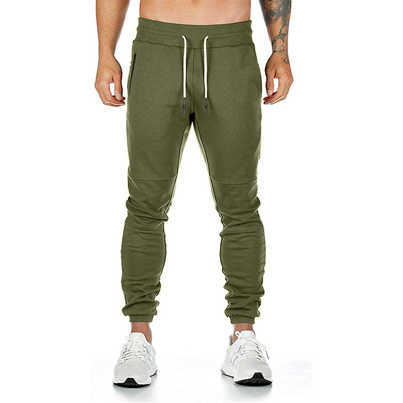 Men's sporty joggers with practical zip pockets and elastic waistband Lisslune