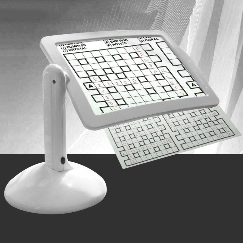 Lisslune | LumaRead LED Full Page Magnifier – Portable Hands-Free Reading Magnifier with Stand & Light