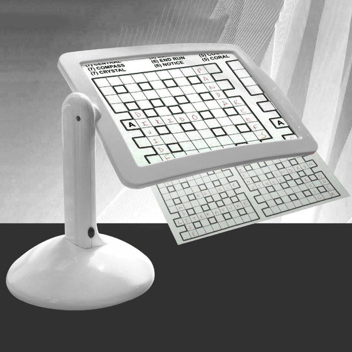 Lisslune | LumaRead LED Full Page Magnifier – Portable Hands-Free Reading Magnifier with Stand & Light