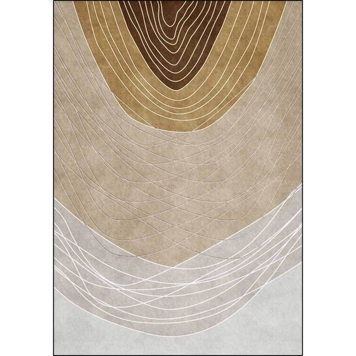 Lisslune | Novelty Living Room Rug Multicolor Color Block Wood Grain Print Rug Polyester Washable Pet-Friendly Rug