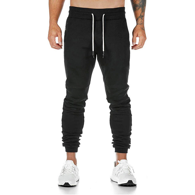 Men's sporty joggers with practical zip pockets and elastic waistband Lisslune