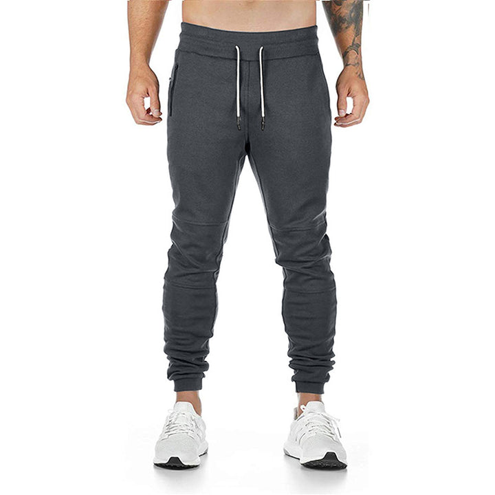 Men's sporty joggers with practical zip pockets and elastic waistband Lisslune