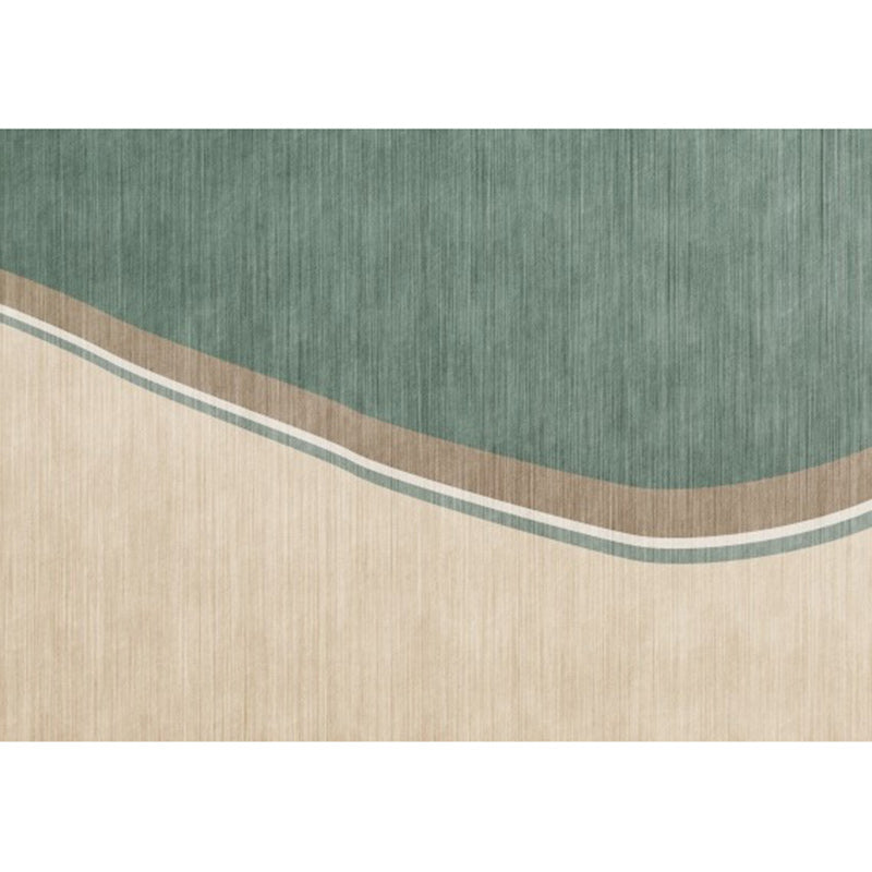 Lisslune | Colorful Round Bedroom Carpet Novelty Color Block Pattern Area Rug Polyester Washable Anti-Slip Carpet