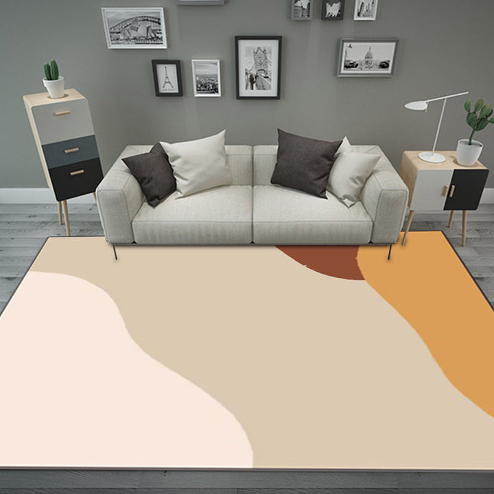 Lisslune | Novelty Living Room Rug Colorful Color Block Print Rug Polyester Pet Friendly Stain Resistant Rug