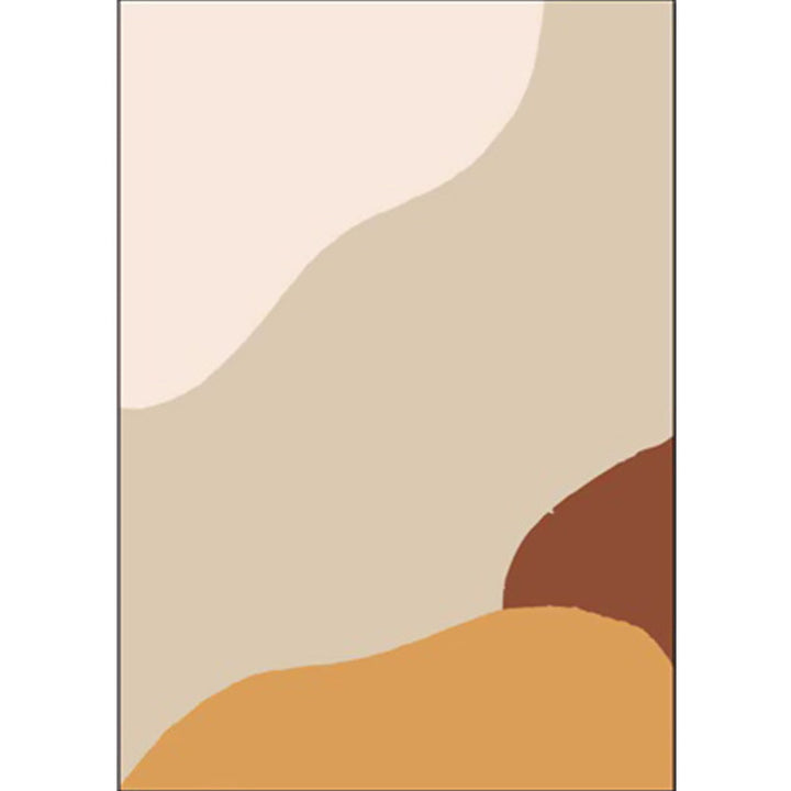 Lisslune | Novelty Living Room Rug Colorful Color Block Print Rug Polyester Pet Friendly Stain Resistant Rug