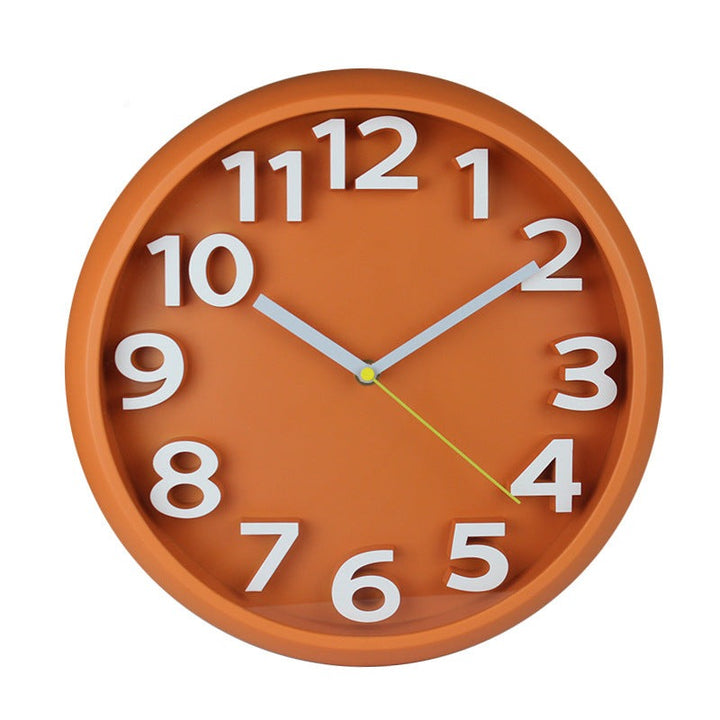 Lisslune | 3D Large Number Silent Wall Clocks 12.5 Inch Battery Operated