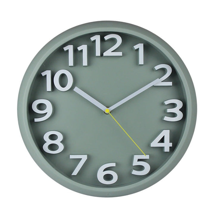 Lisslune | 3D Large Number Silent Wall Clocks 12.5 Inch Battery Operated