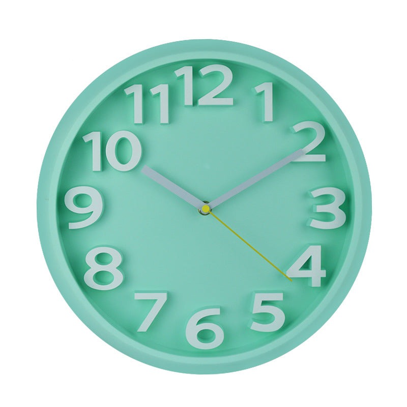 Lisslune | 3D Large Number Silent Wall Clocks 12.5 Inch Battery Operated