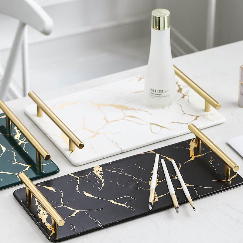 Rynx Elegance Marble Ceramic Tray