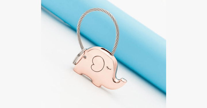 Lisslune | Elephant Love Keychain Set