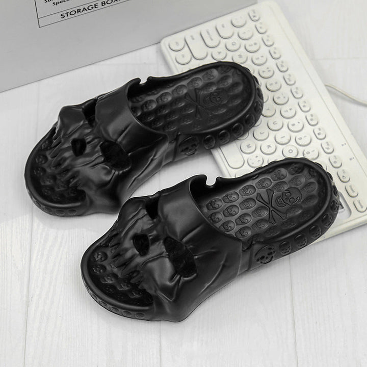 Lisslune | Skull Design Single Band Slippers