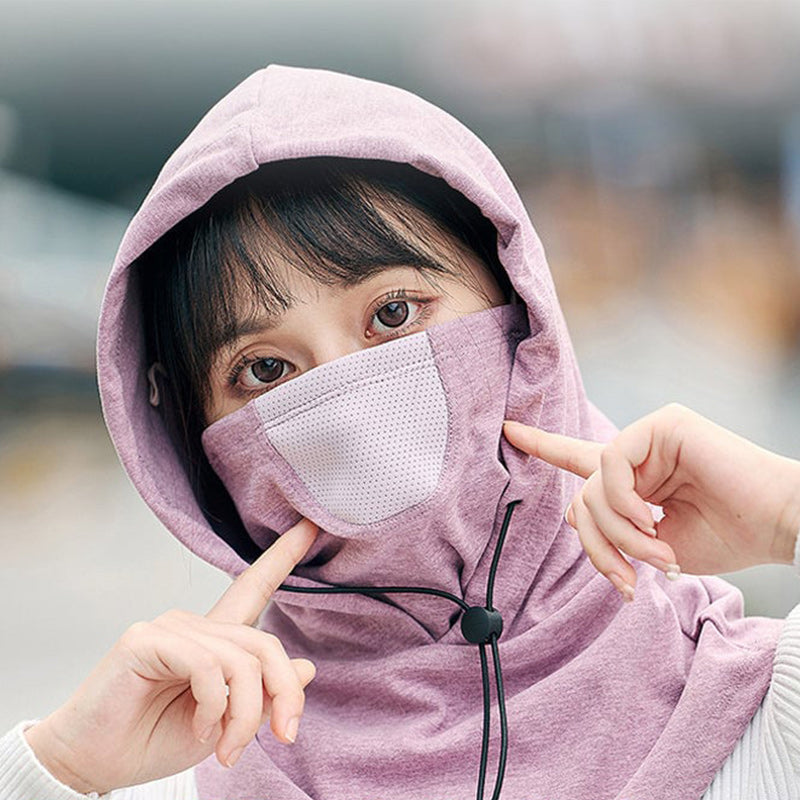 Lisslune | Hooded Face Mask with Neck Warmer for Cycling