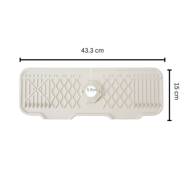 Lisslune | Aqua Slope Rubber Faucet Sink Mat