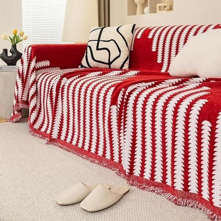 Lisslune | Modern Monochrome Fern Sofa Cover
