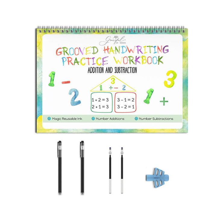 Lisslune | Reusable ribbed handwriting workbooks