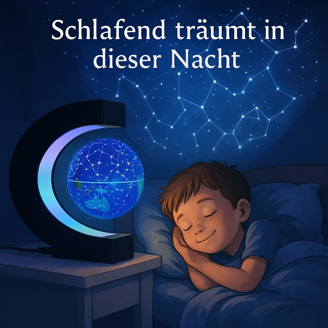 Lisslune | AstroGlobe LED World Globe – Floating Globe Lamp with Magnetic Suspension