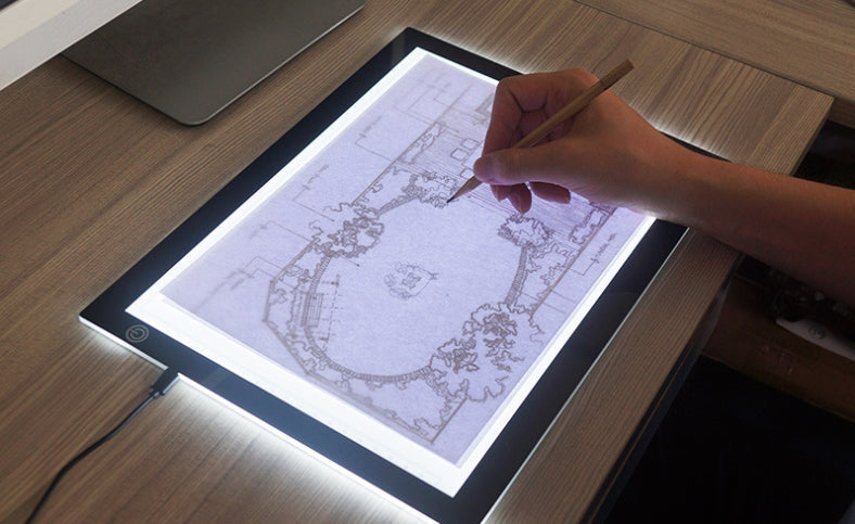 Lisslune | Ultra-thin Portable Copy Station With LED, Ideal For 2D Animation, Calligraphy, Sketching & Drawing