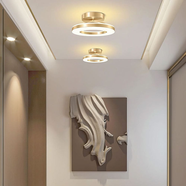 Lisslune | ZAYNO Black LED Ceiling Light – Modern Flush Mount