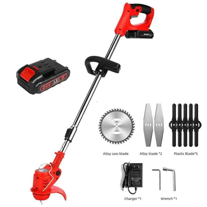 Lisslune | Cordless Grass Trimmer with Adjustable Cutting Width for Lawn Care & Garden Maintenance