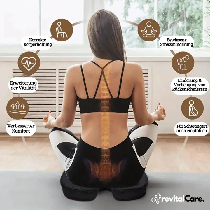 Lisslune | Ergonomic 4D Comfort Seat Cushion with Orthopedic Support