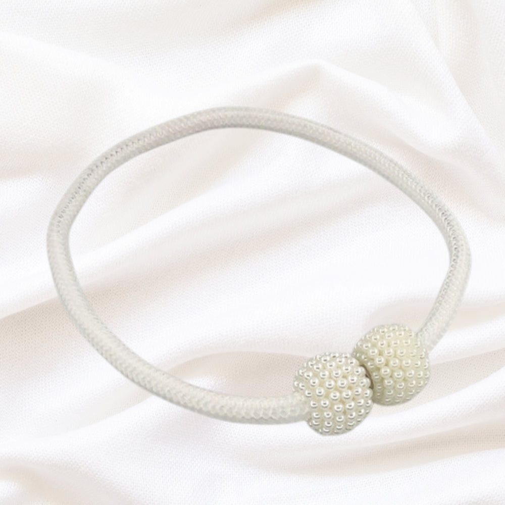 Lisslune | Magnetic Pearl Curtain Tie Back | 2pcs Set