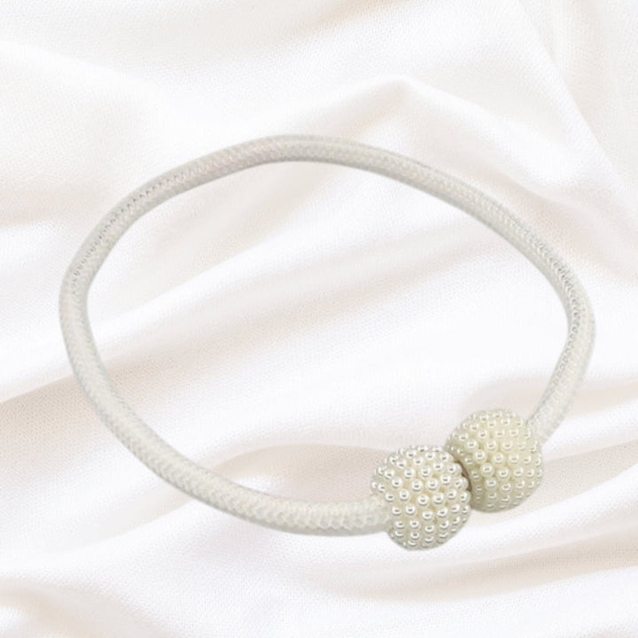 Lisslune | Magnetic Pearl Curtain Tie Back | 2pcs Set