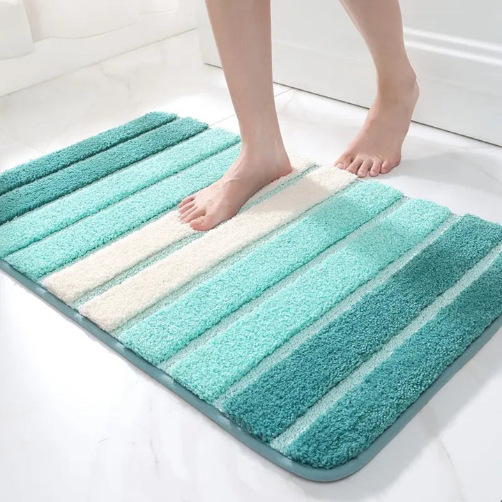 Lisslune | Lumiere Striped Absorbent Bath Mat