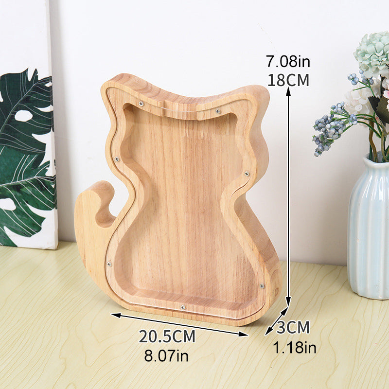 Lisslune | Wooden Animal Savings Bank