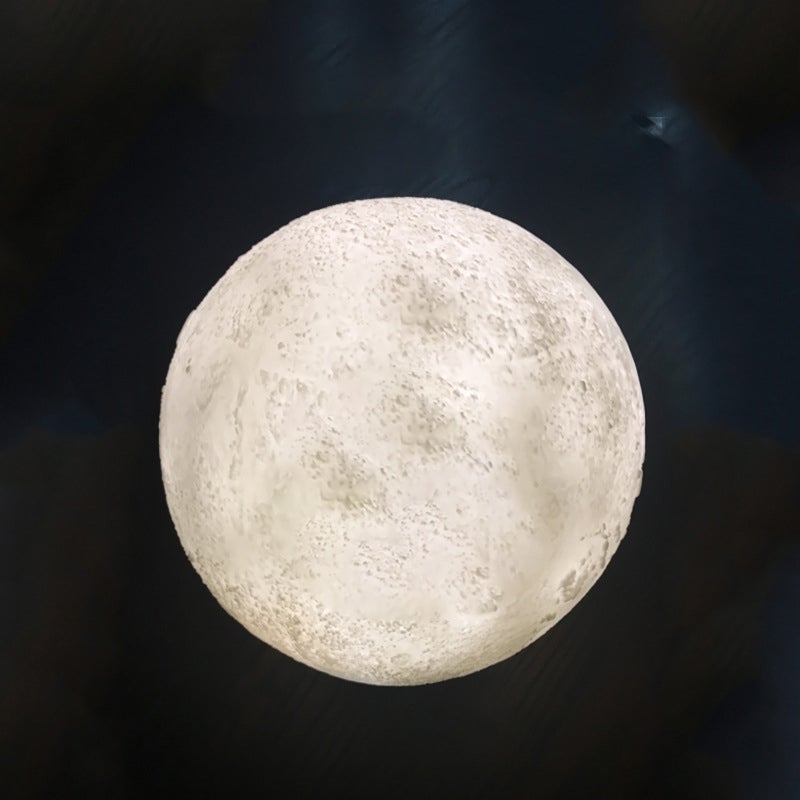 Lisslune | Creative Mini Rechargeable 3D Printed Moon 1-Light LED Table Lamp