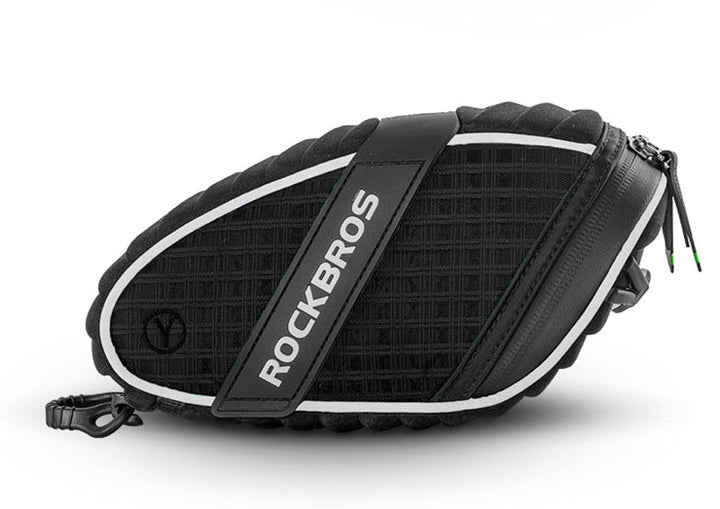 Lisslune | Water Resistant and Mudproof Bicycle Saddle Bag, with Reflective Strip and Fixing Strap, Compatible for Most Bikes