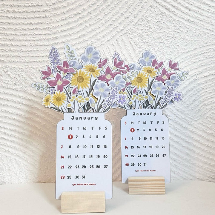Lisslune | 2024 Blooming Flowers Desk Calendar