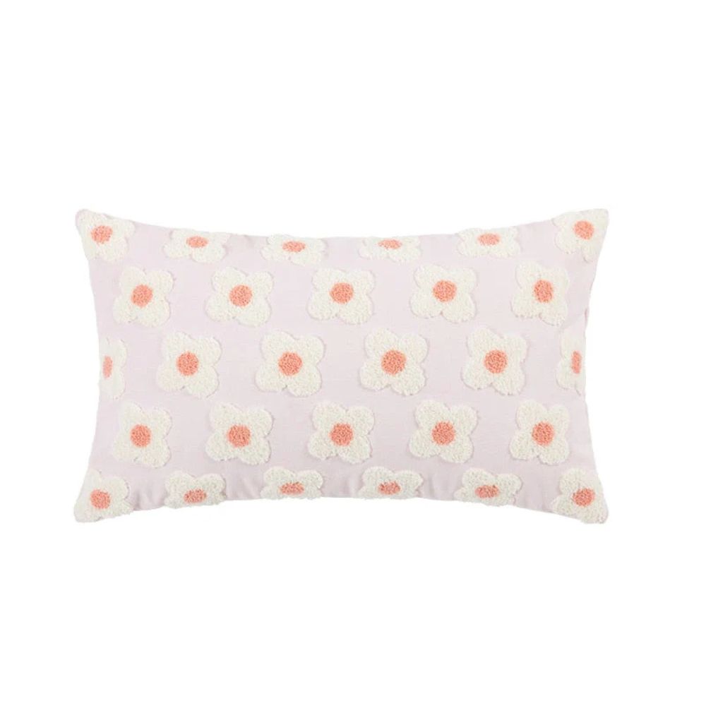 Lisslune | Lustrous Floral Embroidered Cushion Cover