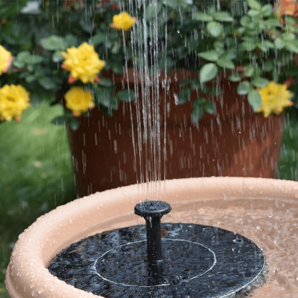 Lisslune | Solar Bird Bath Fountain – Relaxing Garden Water Feature with Soothing Sounds