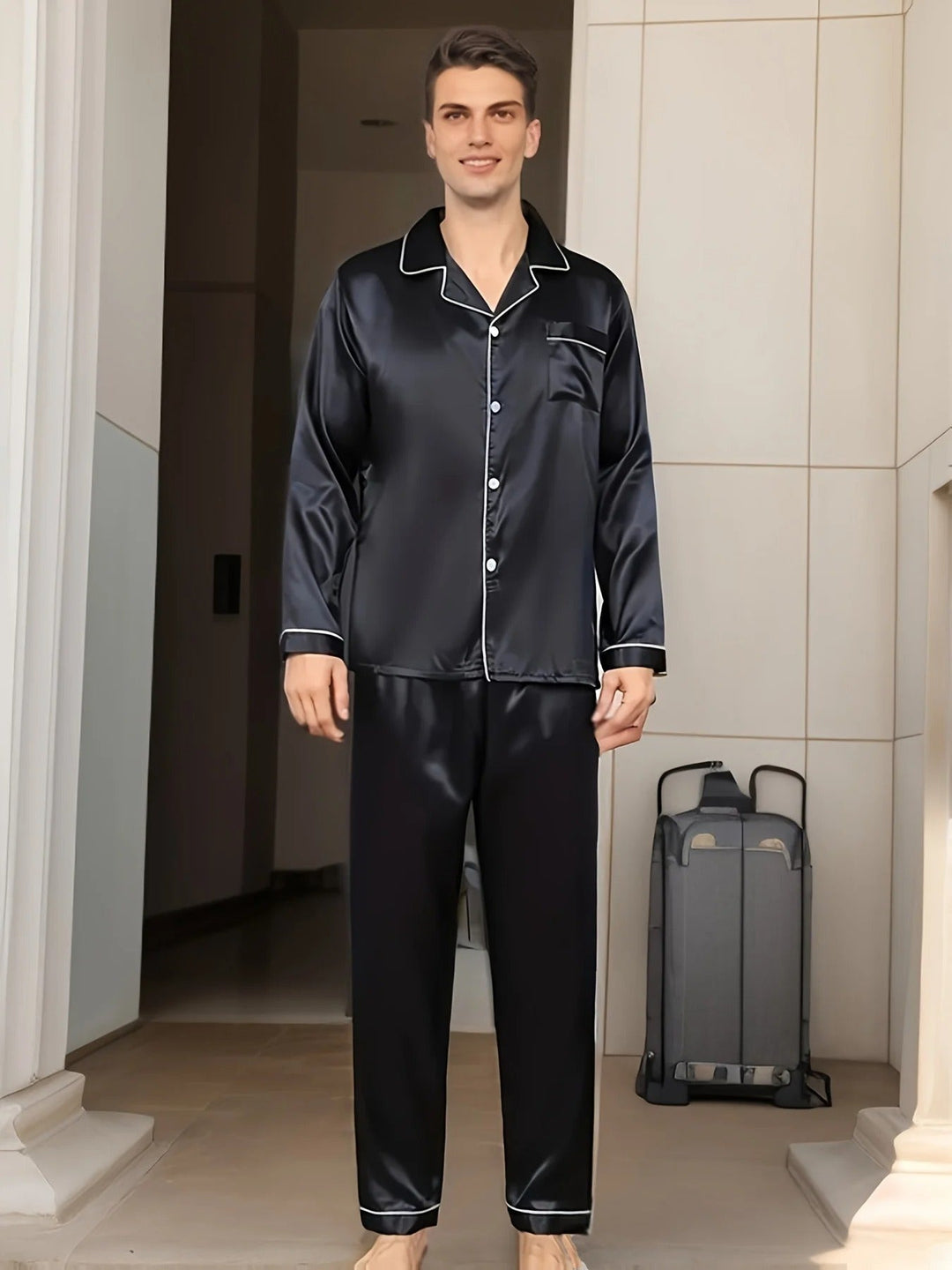 Lisslune | Luxury Men's Pajamas | Elegant Nightwear | Comfortable & Breathable | For Restful Sleep