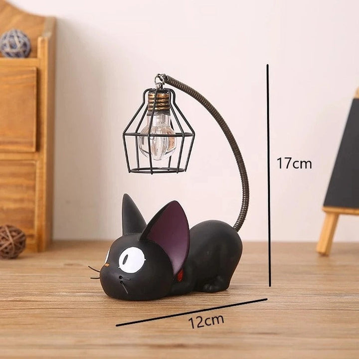 Lisslune | LumiPaws – Pretty black cat lamp with flexible tail light