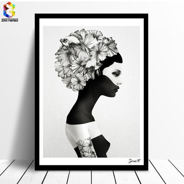 Lisslune | Nordic Plaid Poster & Prints Wall Art