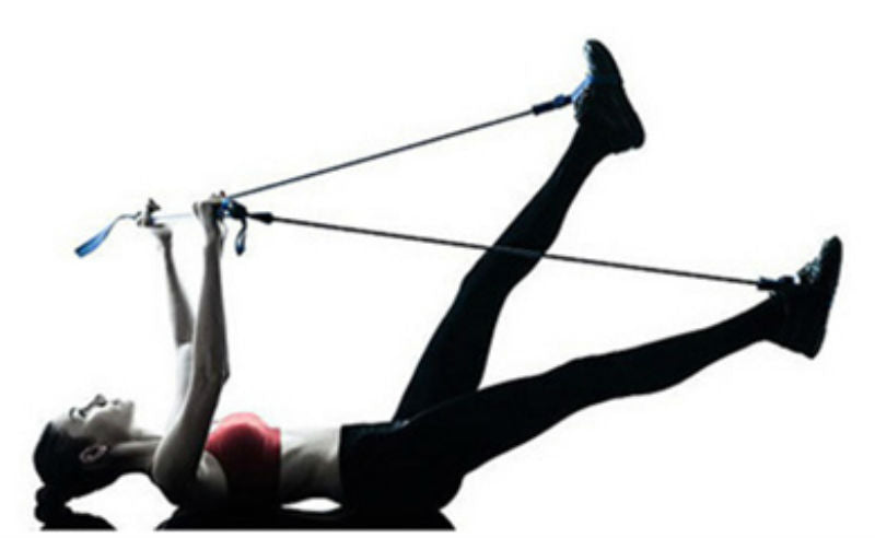 Lisslune | 8-in-1 Portable Pilates Bar Kit with Resistance Band, Foot Loop, Ideal for Home Total Body Workout, Gym, Weightlifting