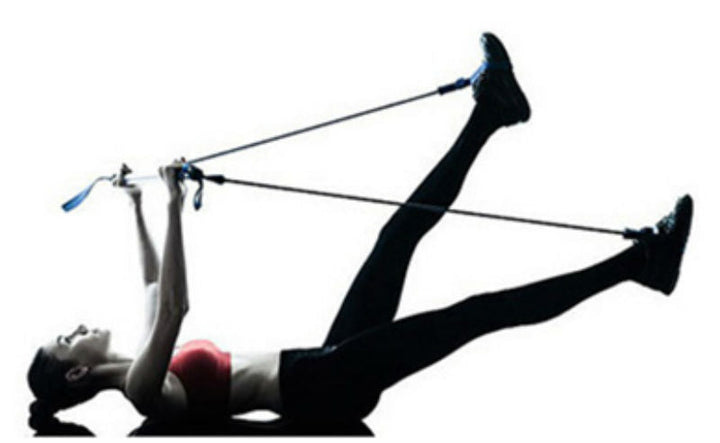 Lisslune | 8-in-1 Portable Pilates Bar Kit with Resistance Band, Foot Loop, Ideal for Home Total Body Workout, Gym, Weightlifting